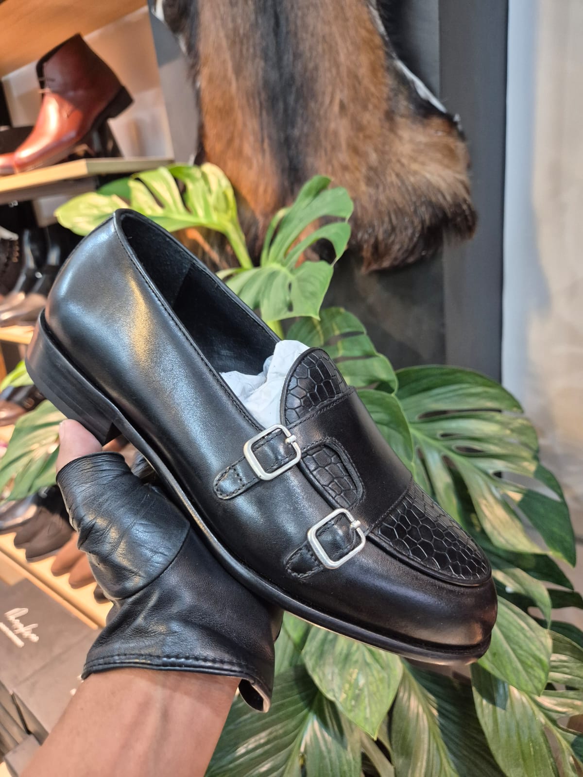 IMPERIUM DOUBLE MONK - Handcrafted Blake - Stitched Leather Sole - MERAKINO