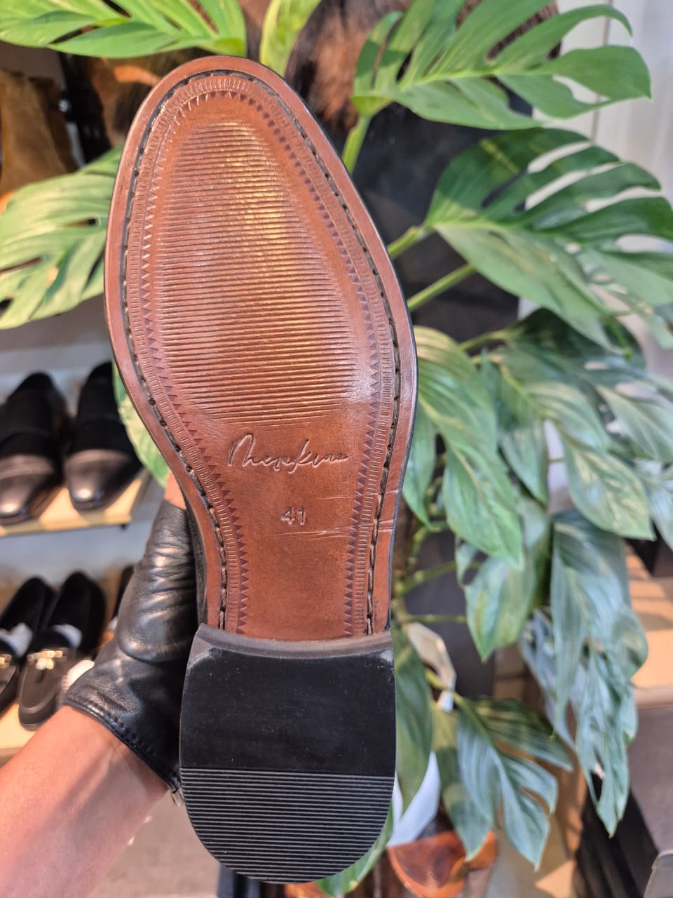 VELVET NOIR DERBY – Handcrafted Blake - Stitched Leather Sole - MERAKINO