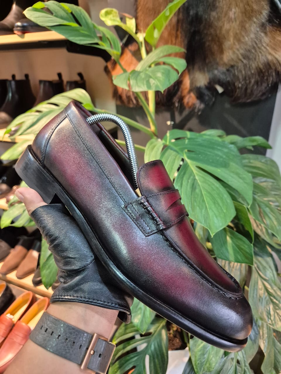 Oxblood Patina Penny Loafer