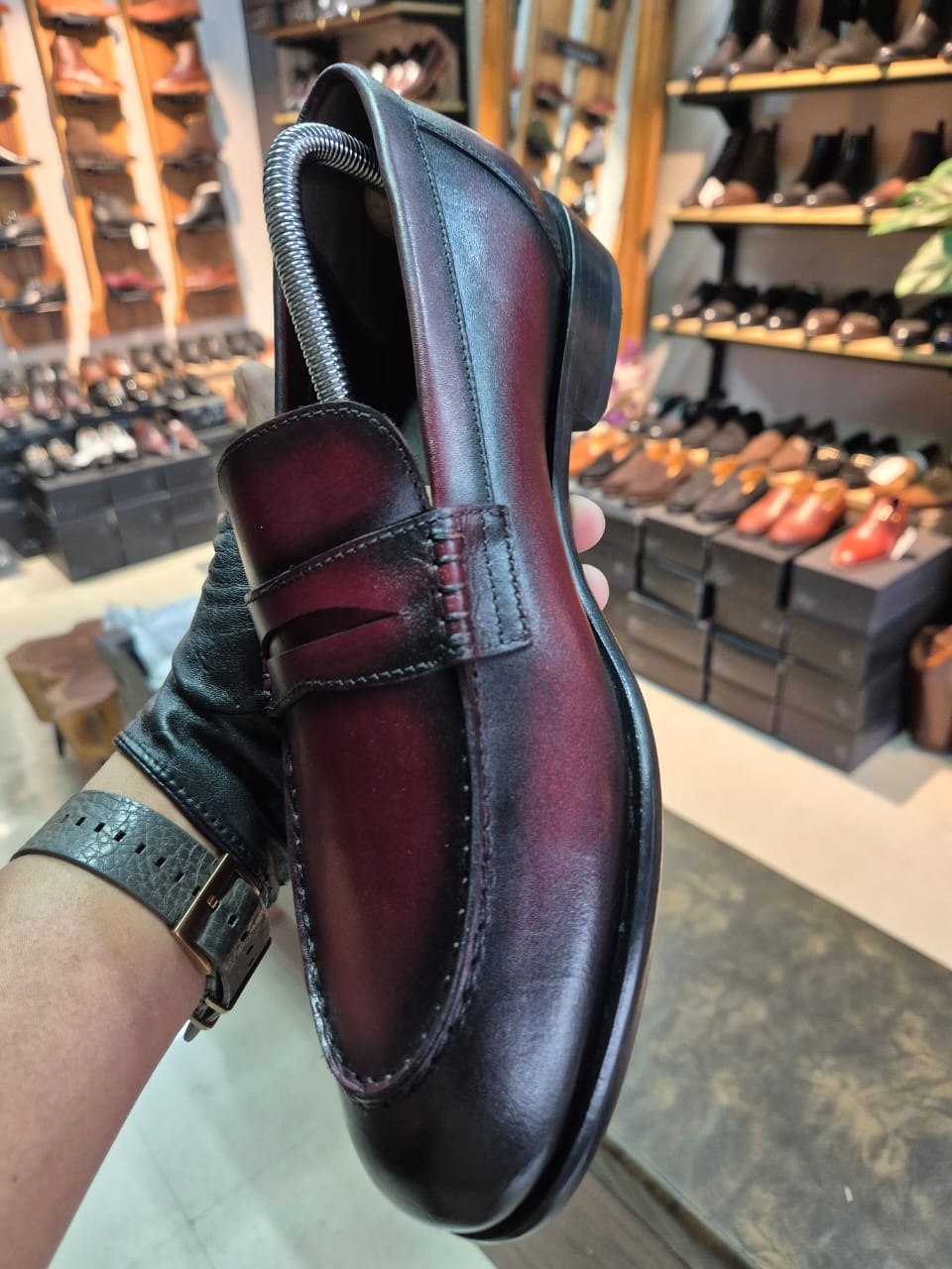 Oxblood Patina Penny Loafer