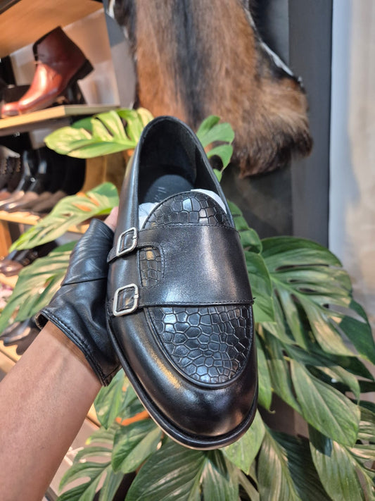 IMPERIUM DOUBLE MONK - Handcrafted Blake - Stitched Leather Sole - MERAKINO