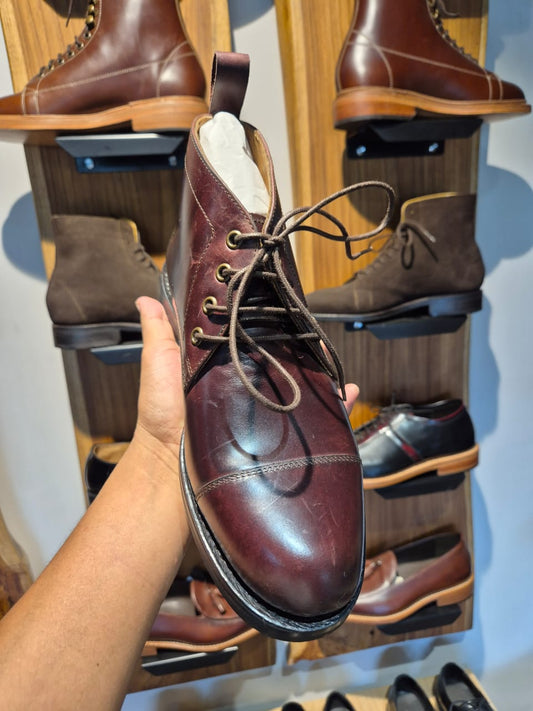 MERAKINO Vanguard Goodyear Welted Full-Grain Leather Lace-Up Boot - MERAKINO