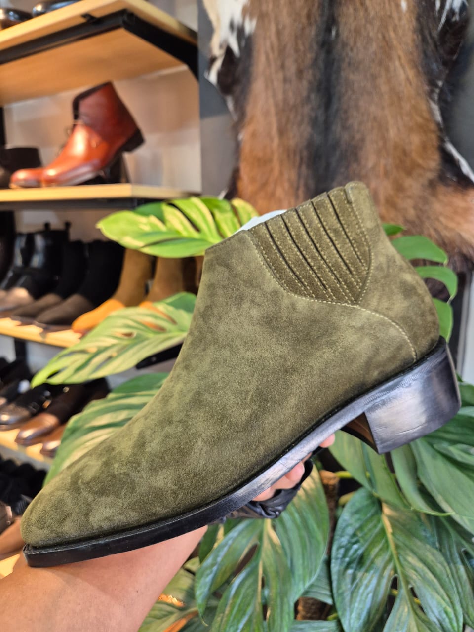 VENTURA Italian Suede Chelsea Zipper Boots – Handcrafted Goodyear Welted Luxury - MERAKINO